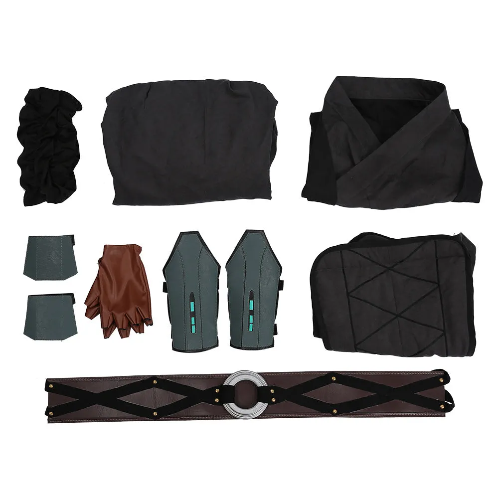 2023 Ahsoka Ahsoka Tano Black Outfits Cosplay Headgear Shoes Full Set Halloween Carnival Suit Cosplay Costume