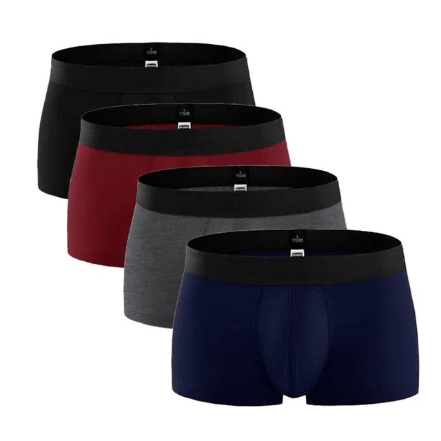 4 Pack Men's Underwear Boxers Pack Cotton Shorts Panties Boxer shorts Trunks