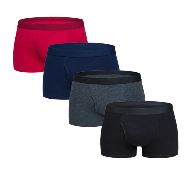 4 Pack Men's Underwear Boxers Pack Cotton Shorts Panties Boxer shorts Trunks