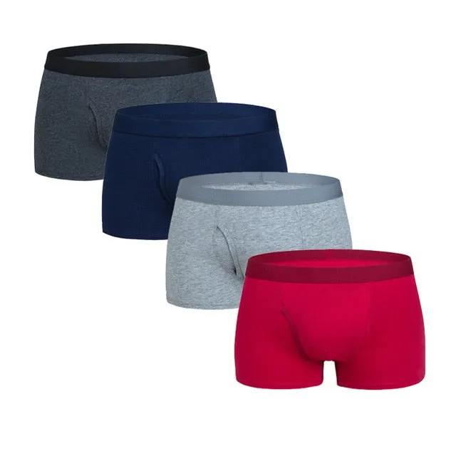 4 Pack Men's Underwear Boxers Pack Cotton Shorts Panties Boxer shorts Trunks