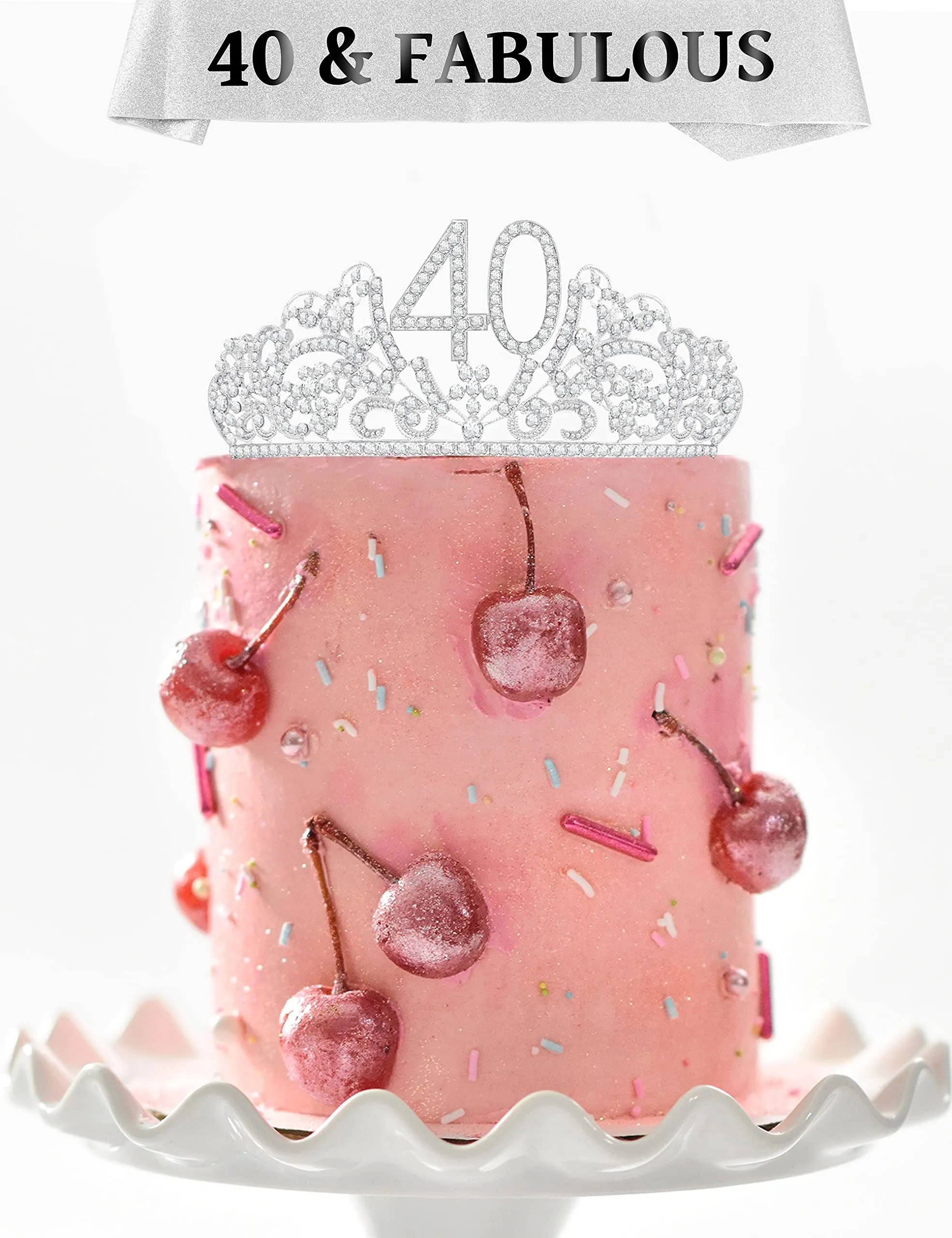 40th Birthday, 40th Birthday Gifts Women, 40th Birthday Tiara, 40th Birthday Sash, 40th