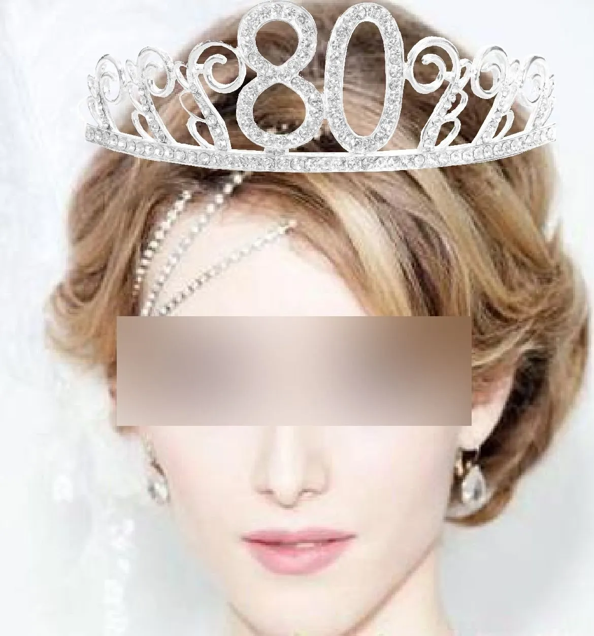 80th Birthday, 80th Birthday Gift, 80th Birthday Tiara, 80th Birthday Tiara and Sash, 80