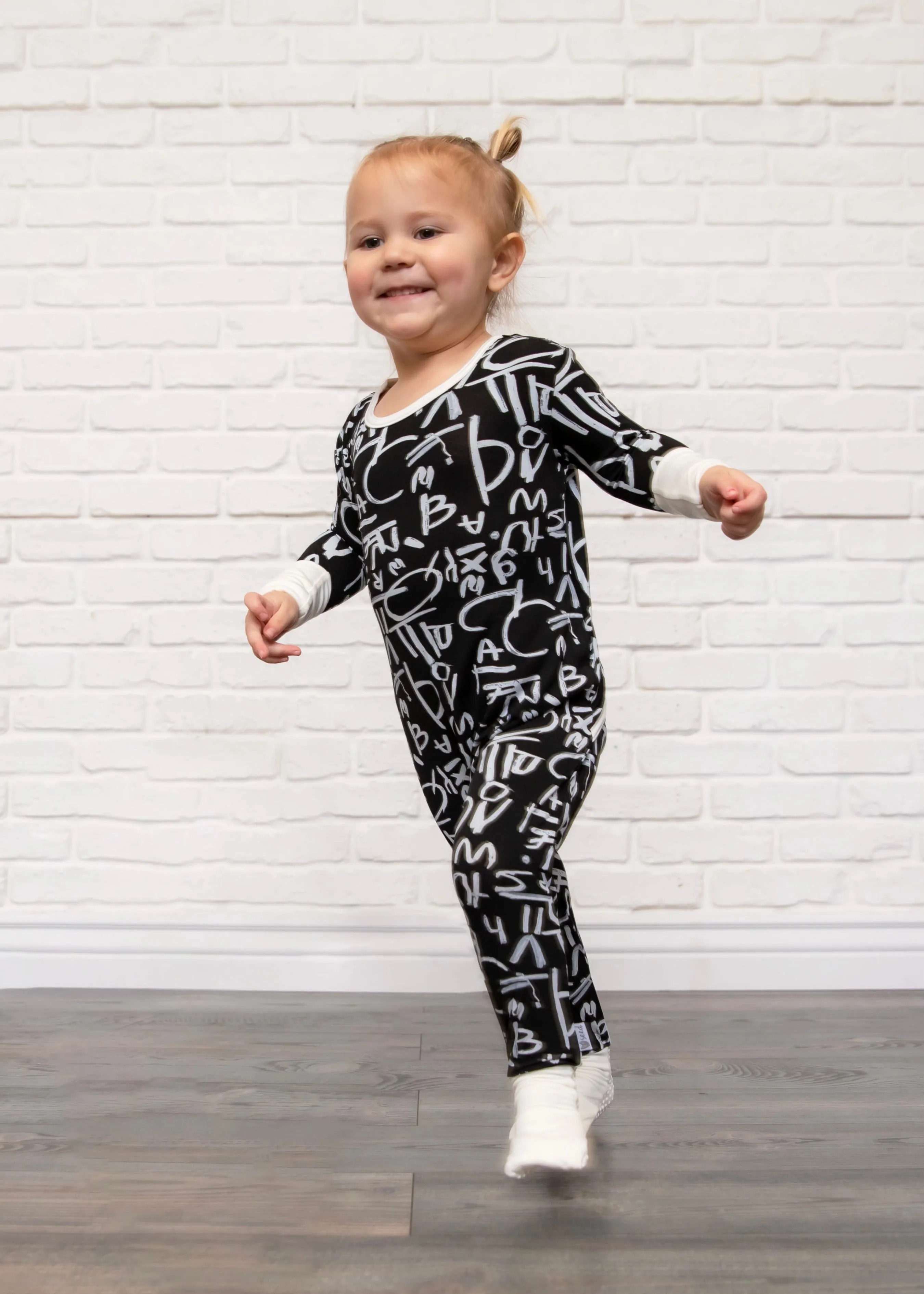 Alphabet for Autism Day to Night Romper