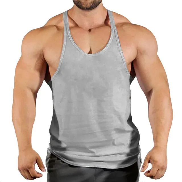 Bodybuilding Suspenders Shirt for Men