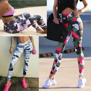 Camouflage Print Women Seamless Leggings