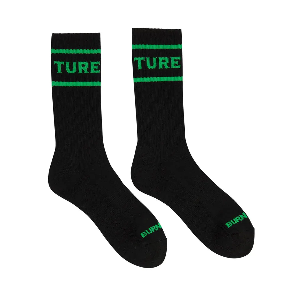 Creature Burnoutz Mens Socks Black