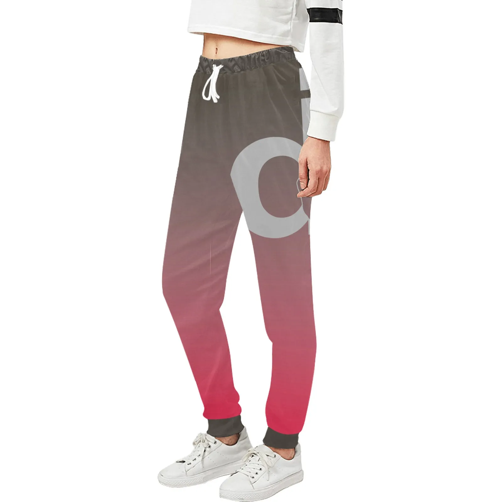 Descendants of The Island Vermillion rose  casual sweat pants Unisex Casual Sweatpants