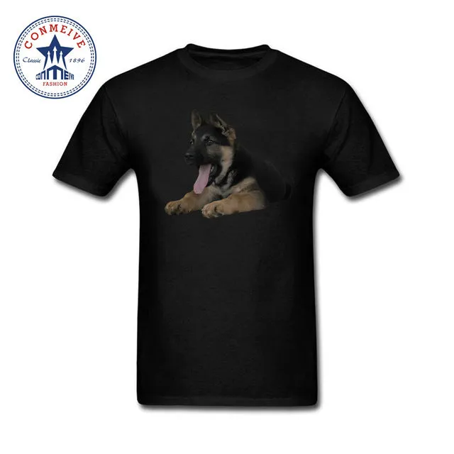 dj music dog t shirt men