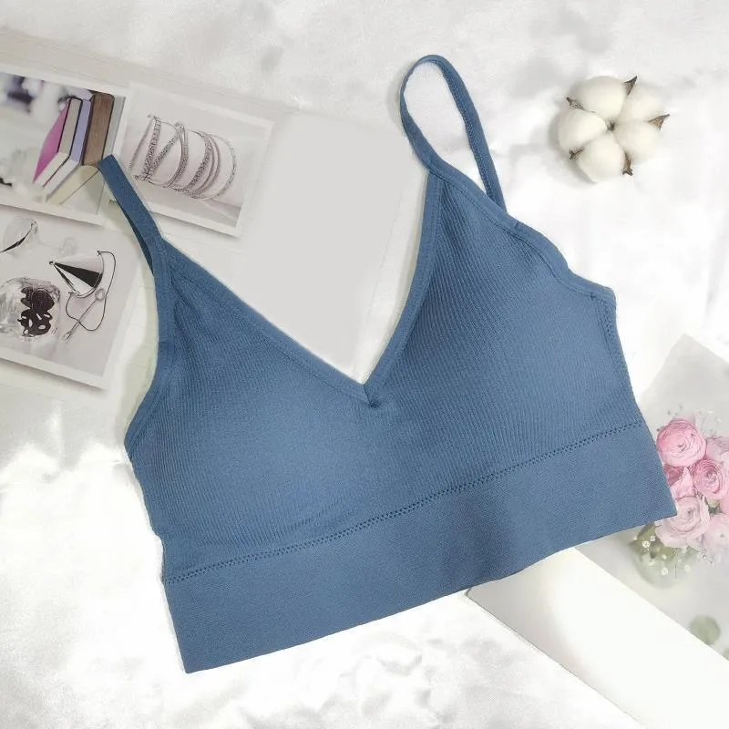 Elastic And Padded Midriff Sports Bra