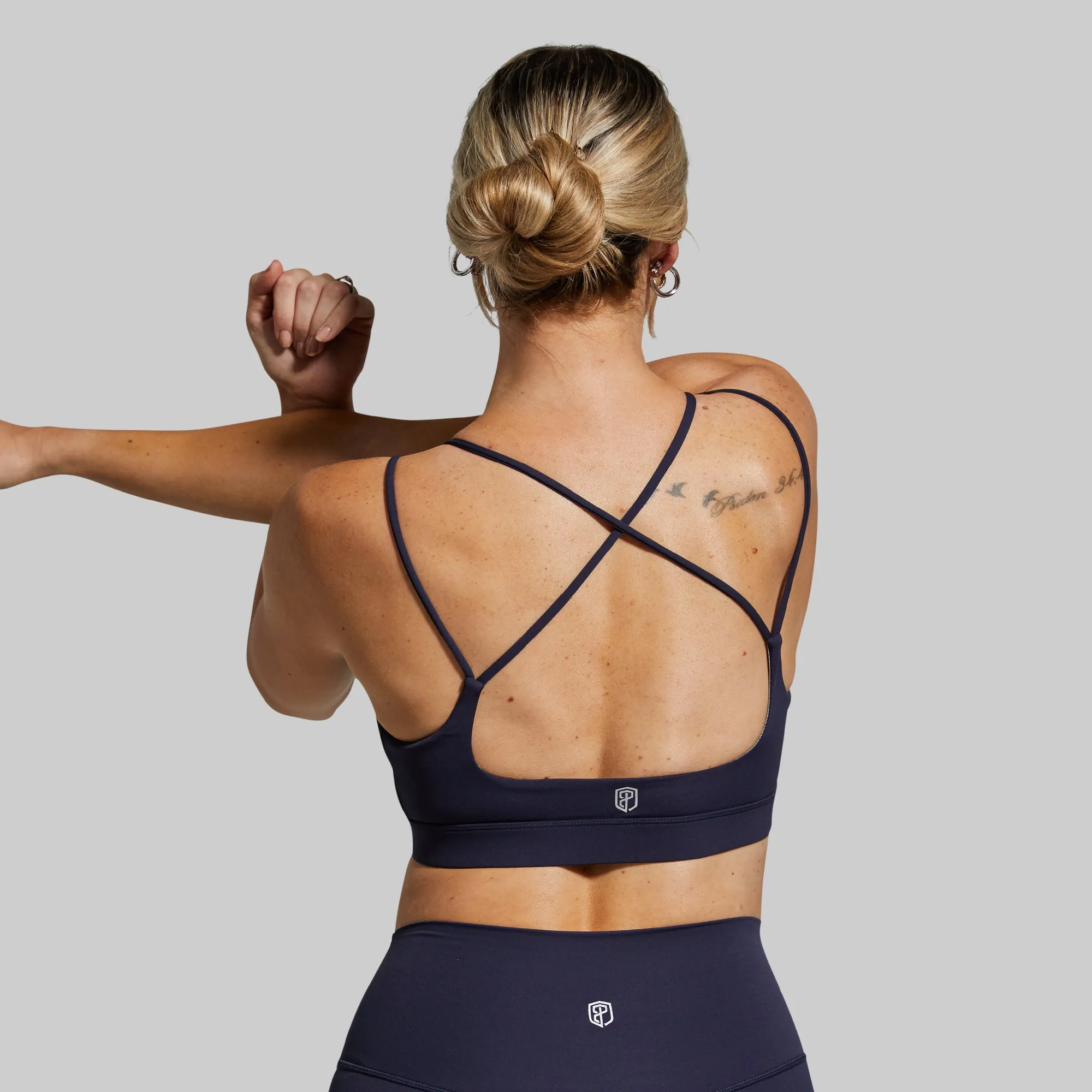 Exhale Sports Bra (Navy)