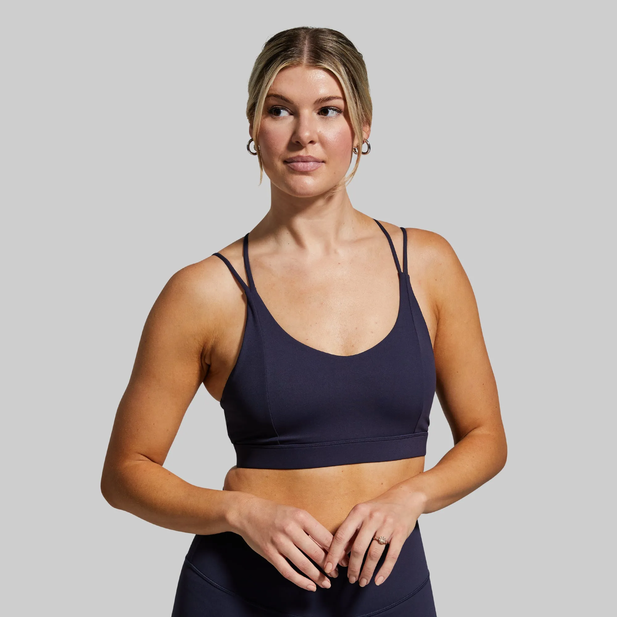 Exhale Sports Bra (Navy)