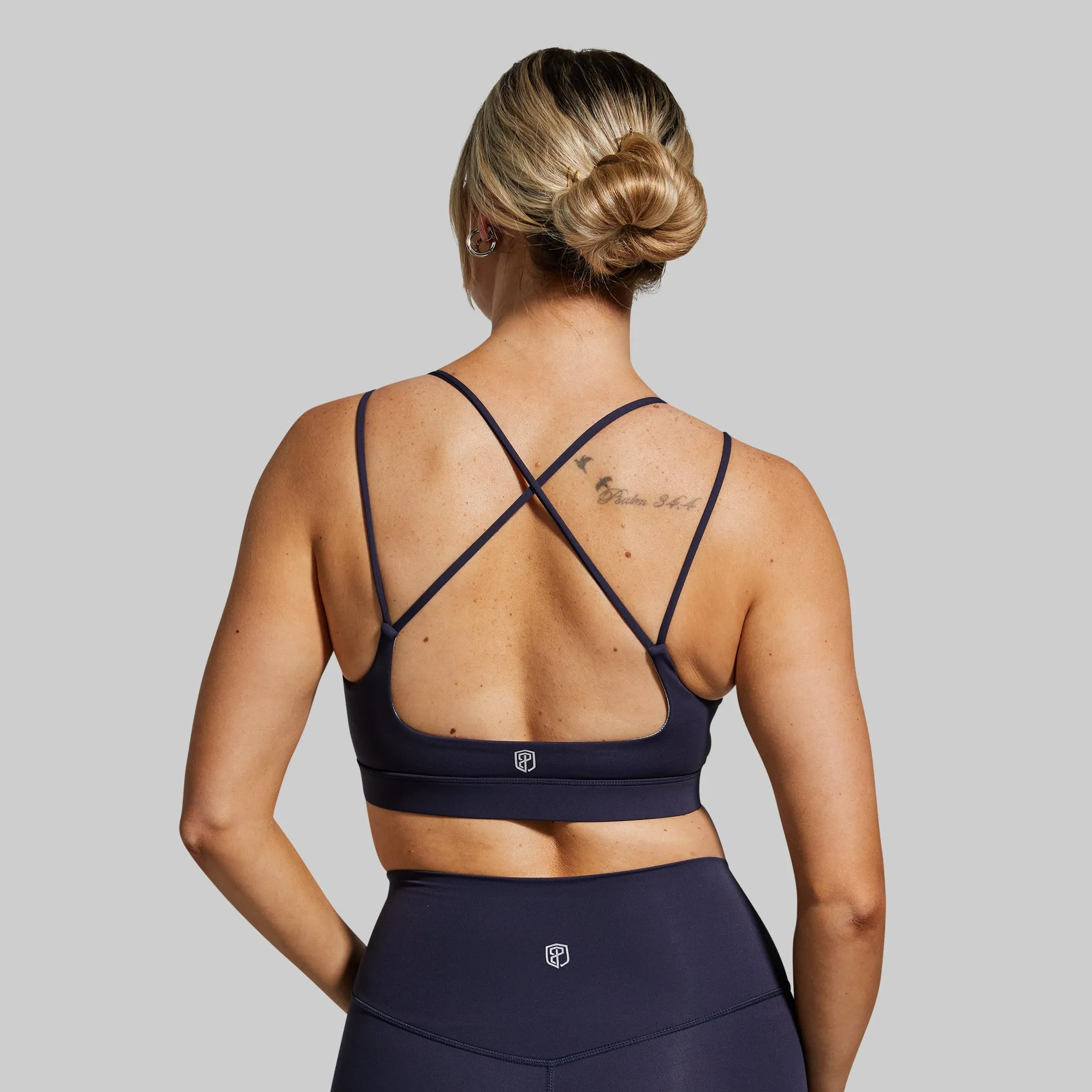 Exhale Sports Bra (Navy)