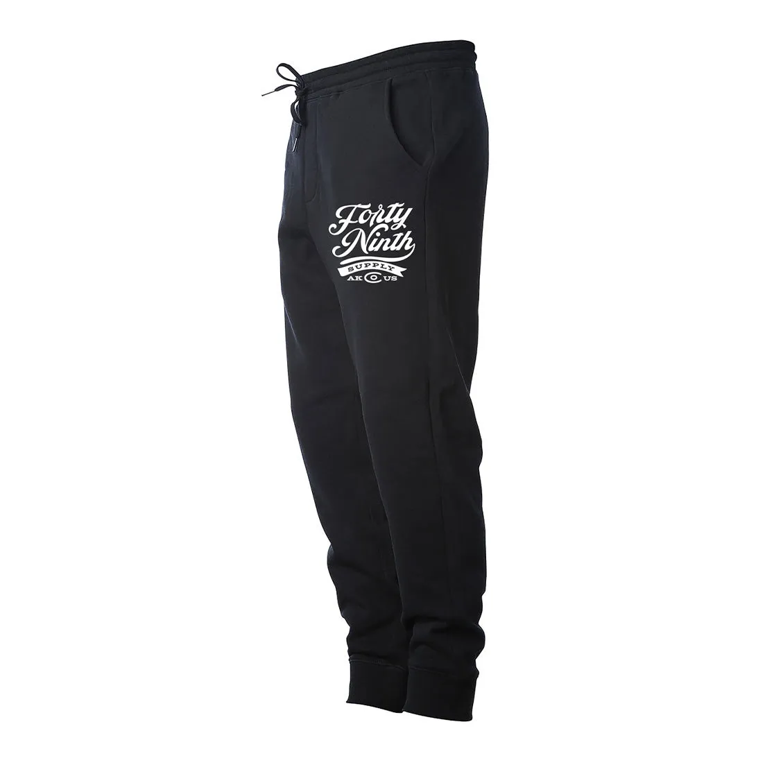 Forty Ninth Script Black Jogger