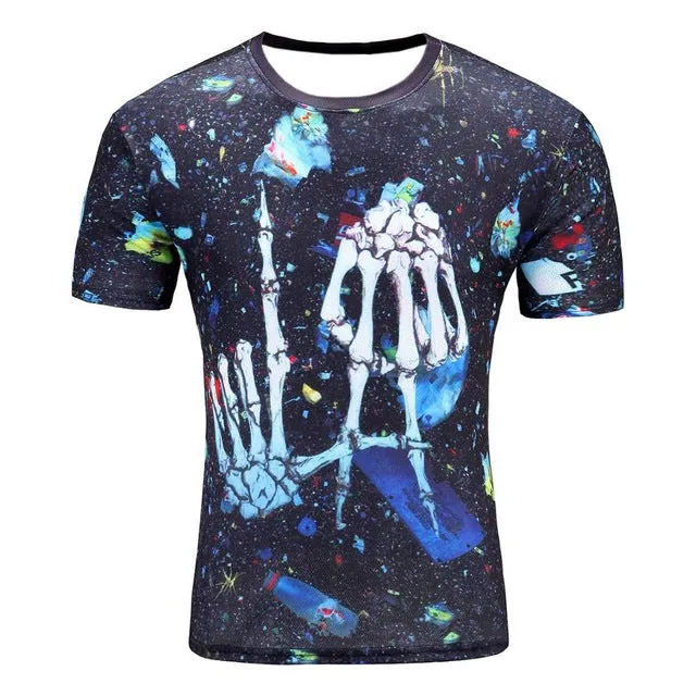 galaxy space 3D t shirt