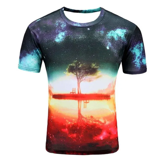 galaxy space 3D t shirt