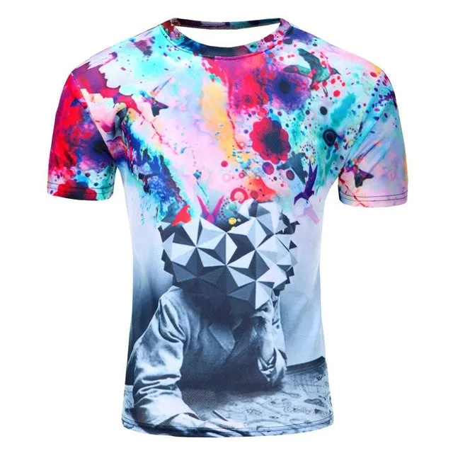 galaxy space 3D t shirt