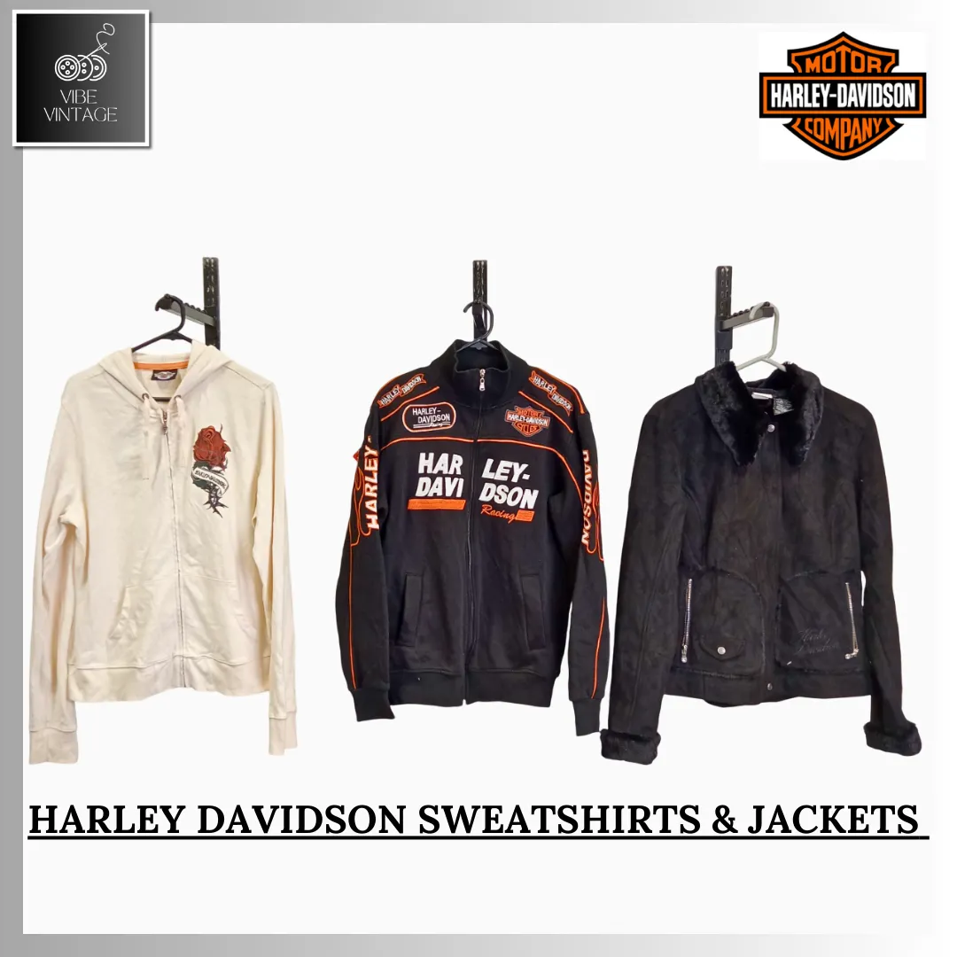 HARLEY DAVIDSON MEN'S SWEATSHIRTS & JACKETS - 09 PCS