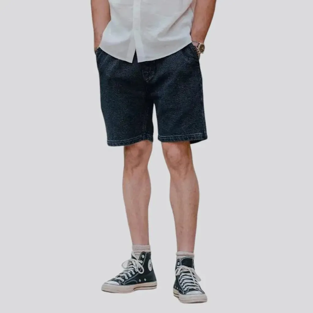 Heavyweight selvedge denim shorts for men