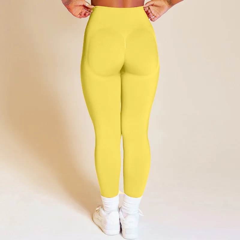 High waist seamless leggings scrunch butt gym tights legging workout yoga pants fitness gym clothing