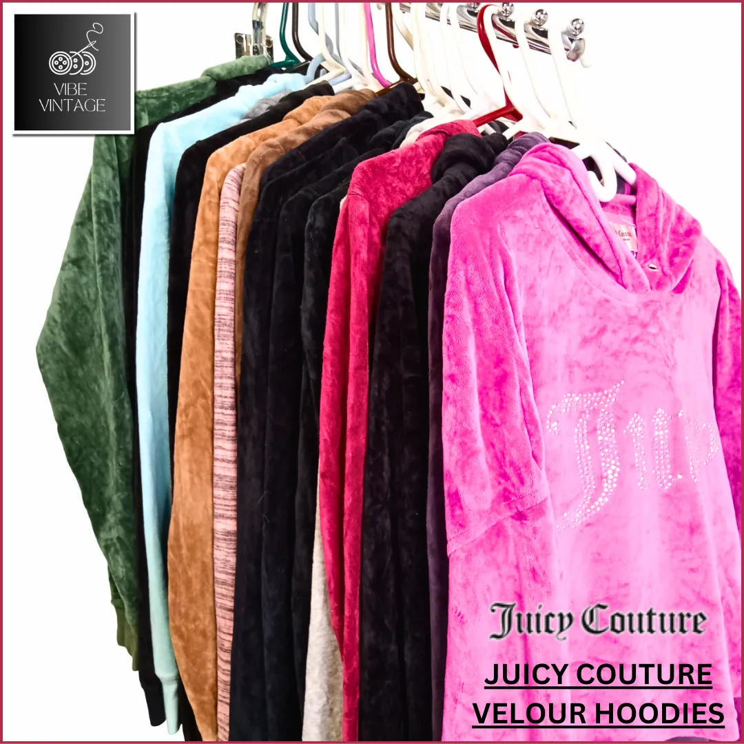 JUICY COUTURE VELOUR HOODIES - 18 PCS (BUNDLE 1)