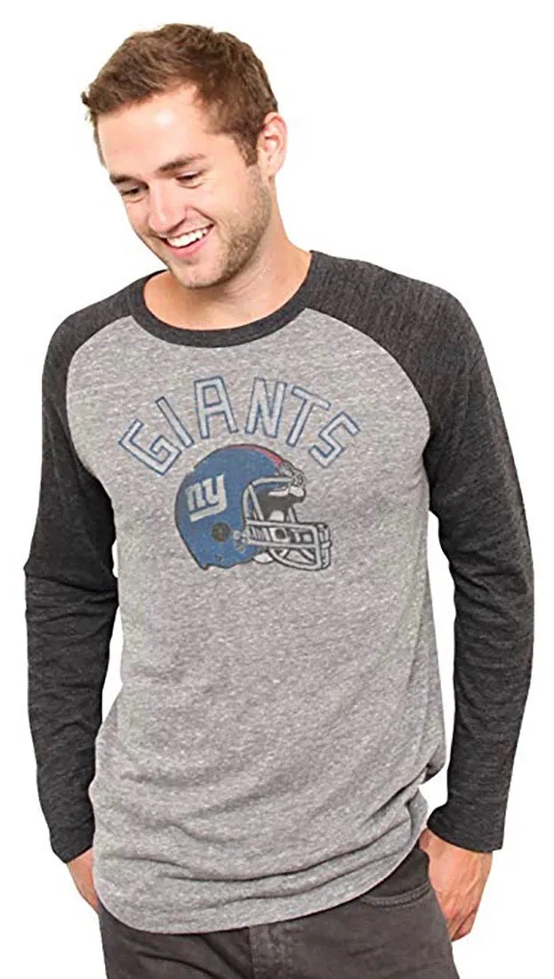 Junk Food Clothing NFL New York Giants Raglan