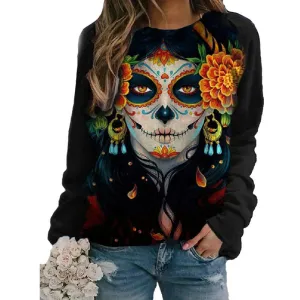 La Catrina Print Sweatshirt