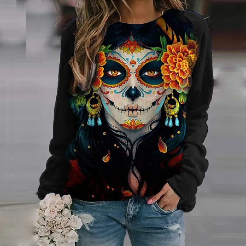 La Catrina Print Sweatshirt