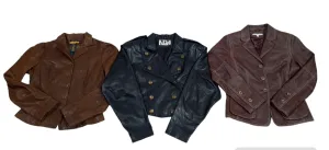 Ladies Leather Blazer Jackets Mix - 8 pcs - 20/8/24