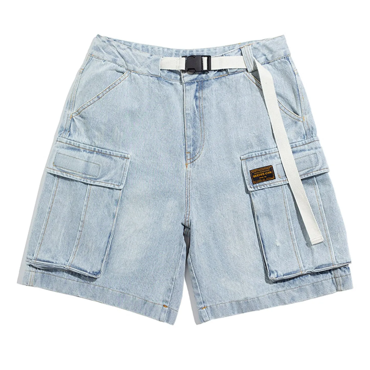 Light Blue Denim Shorts