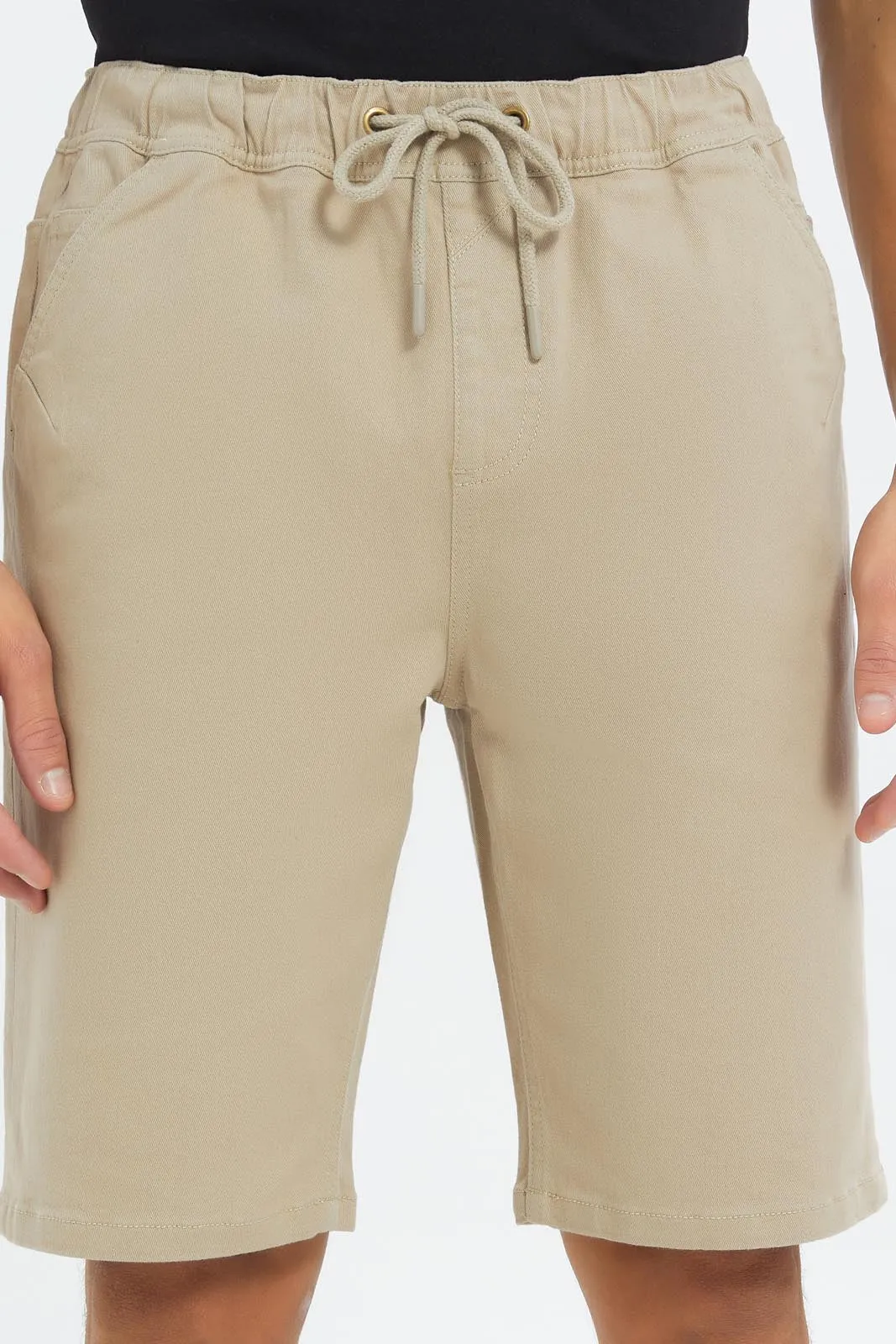 Men Beige Knee Length Shorts