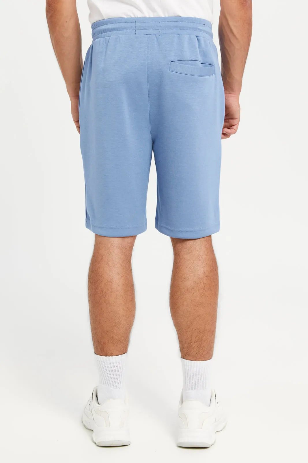 Men Blue Plain Active Shorts