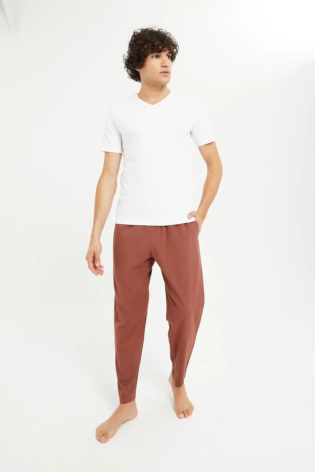 Men Brown Pyjama Bottom