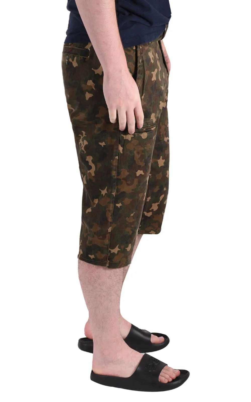 Men Camouflage Shorts With Belt