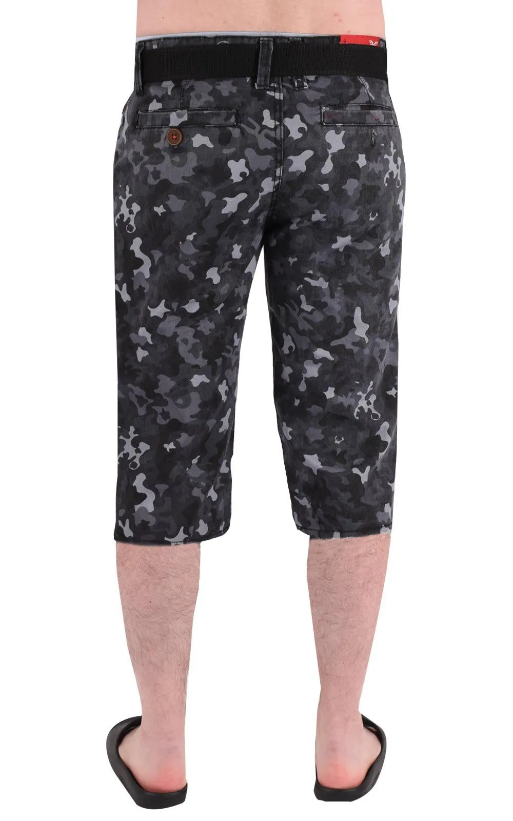 Men Camouflage Shorts With Belt