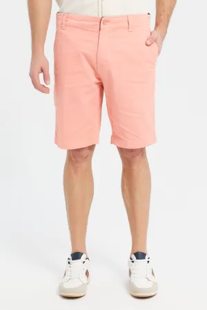 Men Coral Chino Shorts