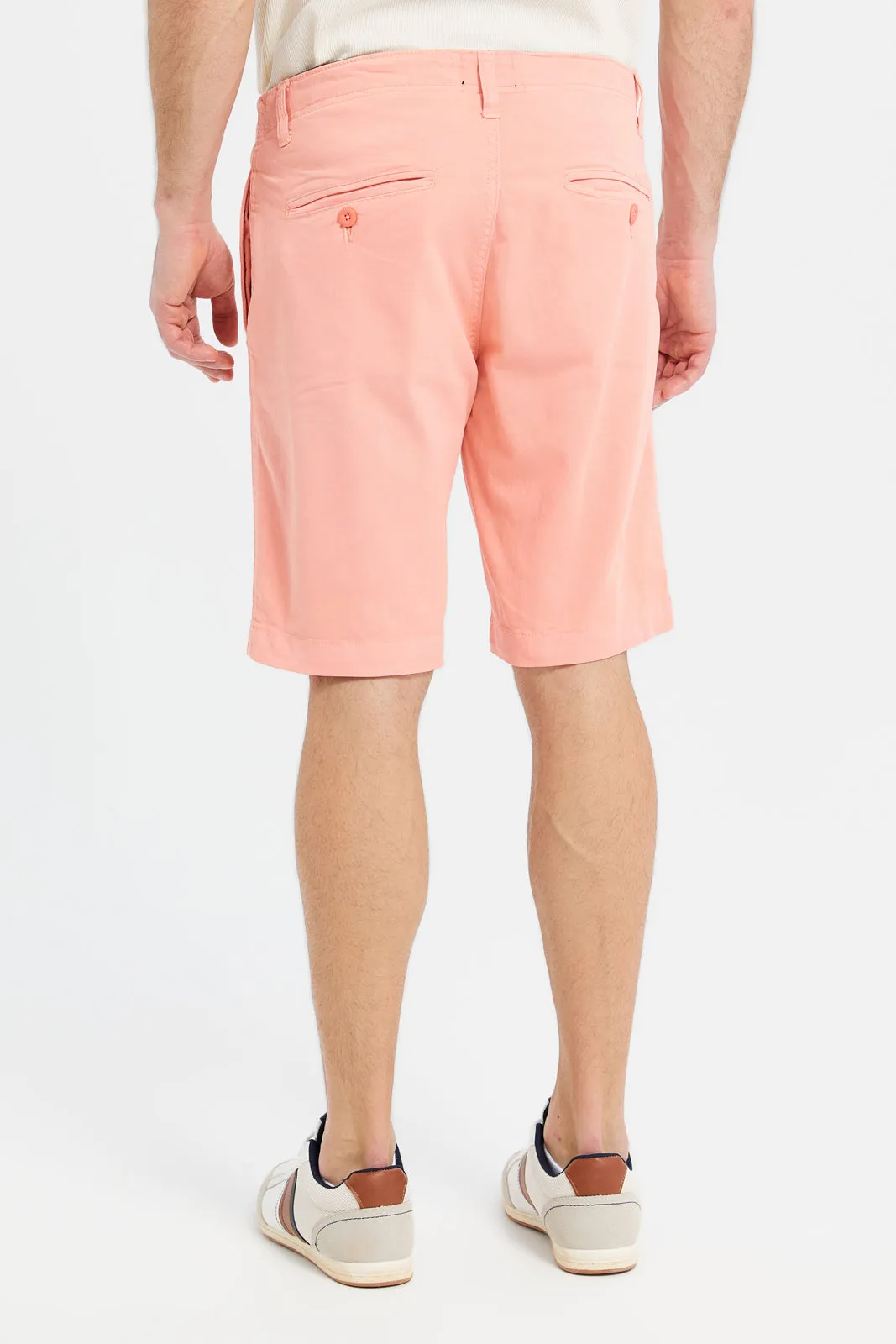 Men Coral Chino Shorts