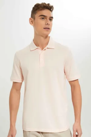 Men Pink Polo Shirt