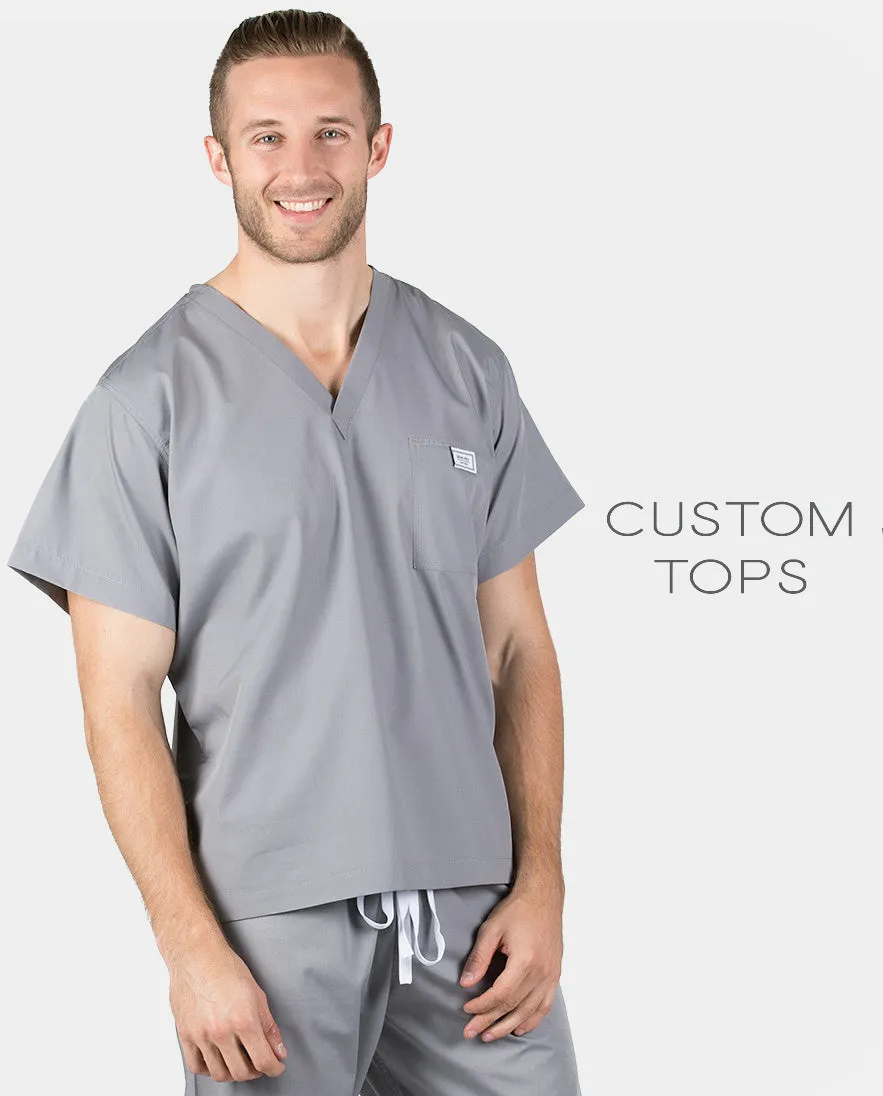 Mens Custom Scrub Tops