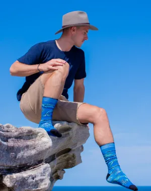 MENS NATIVE AUSTRALIAN SEAL BAMBOO SOCK