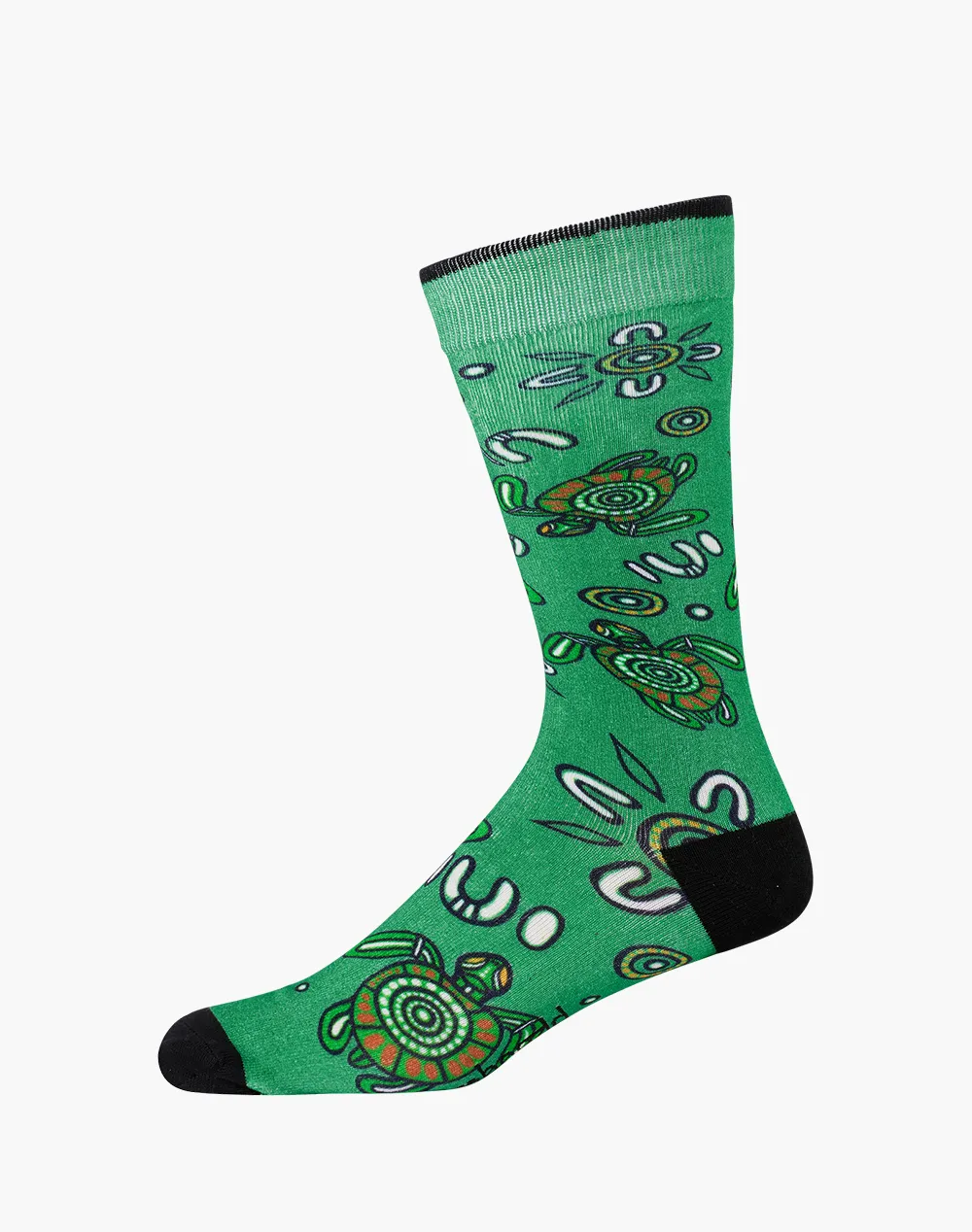 MENS NATIVE AUSTRALIAN TURTLE BAMBOO SOCK