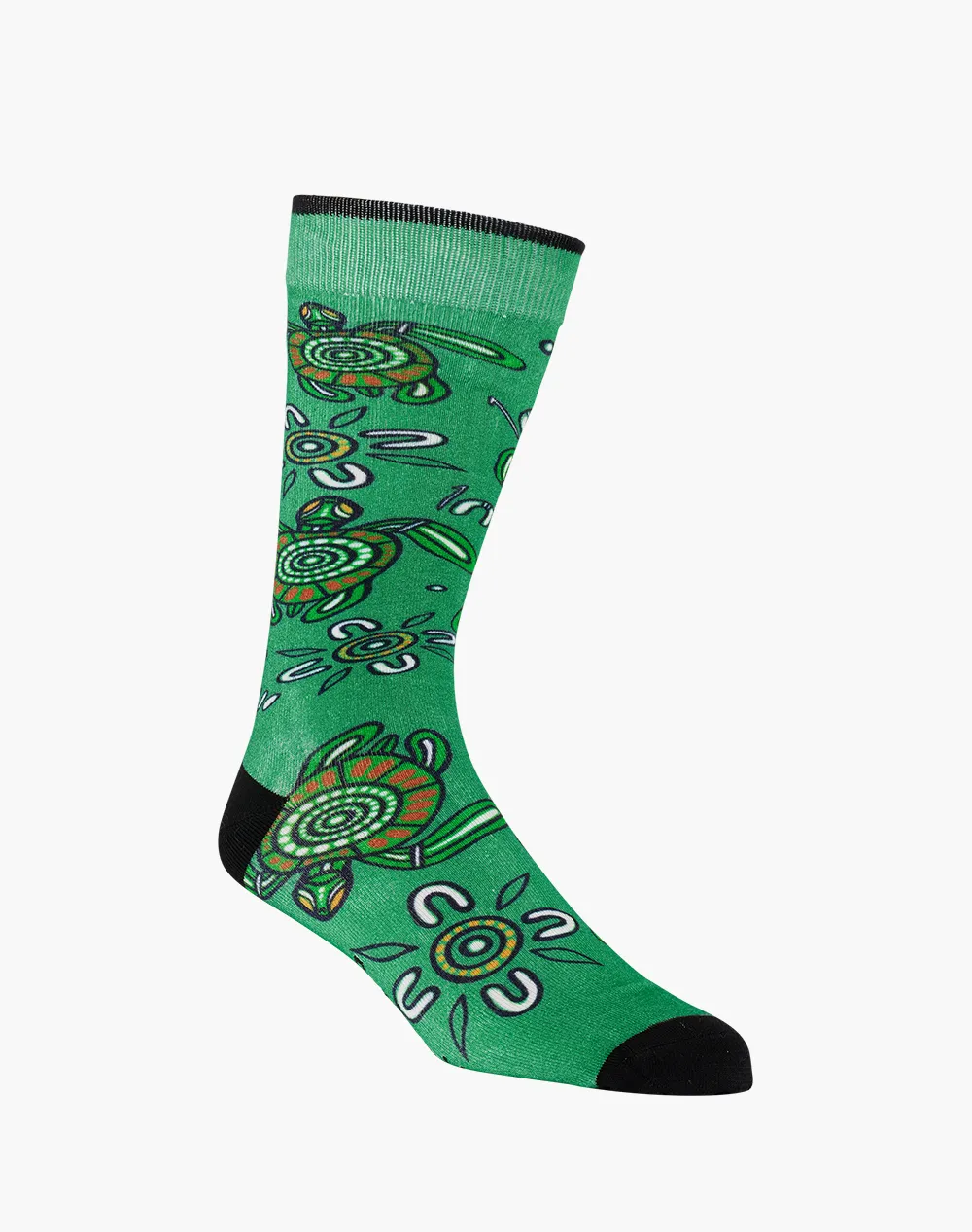 MENS NATIVE AUSTRALIAN TURTLE BAMBOO SOCK