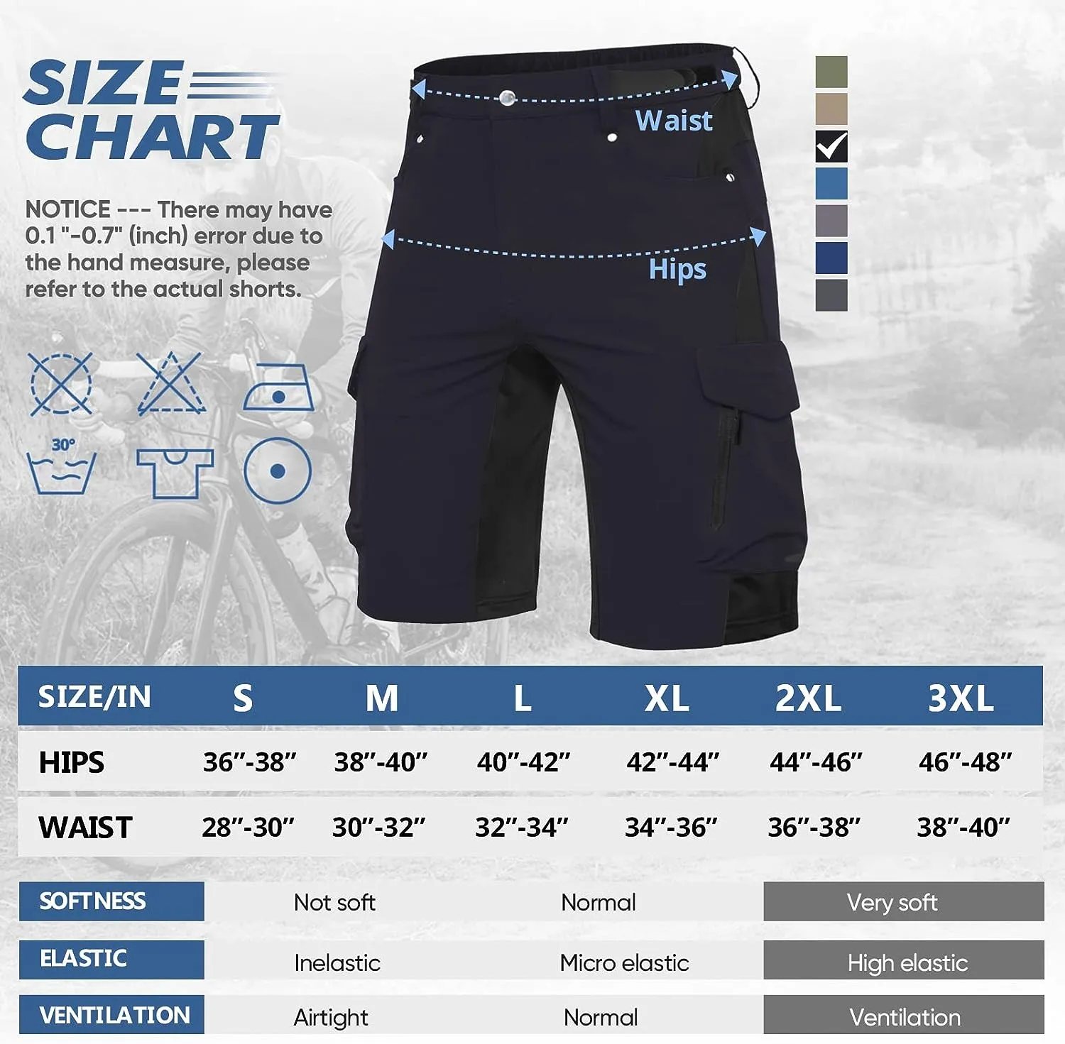 Men's Padded Mountain Bike Shorts 06