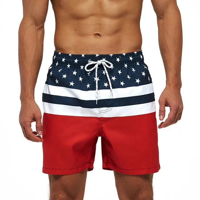 Men's Sports Short Beach Bermuda Board Shorts Surfing Swimming Boxer Trunks Bathing Suits Swimwear Swimsuit