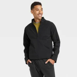 New - All In Motion Men's Zip-Up Winter Wind-Resistant Softshell Jacket