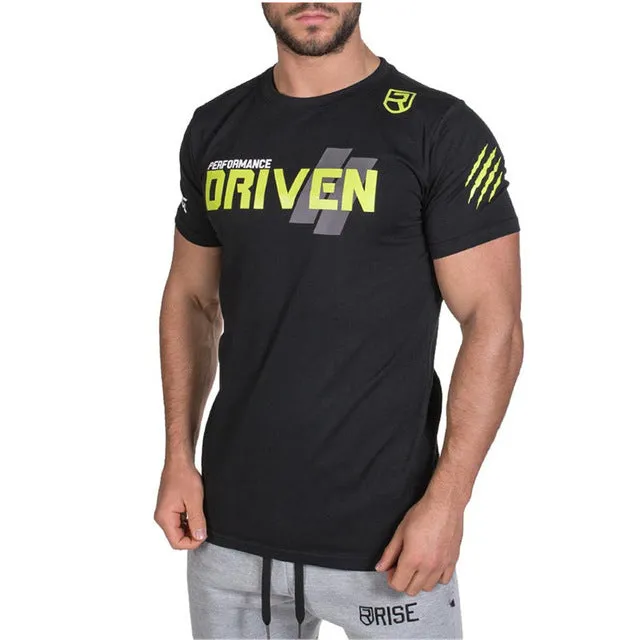 New Brand Mens muscle T shirt bodybuilding fitness men tops cotton singlets Plus Big size T shirt gasp Short Sleeve Tshirt