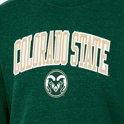 New - NCAA Colorado State Rams Men's Heathered Crew Neck Fleece Sweatshirt - L