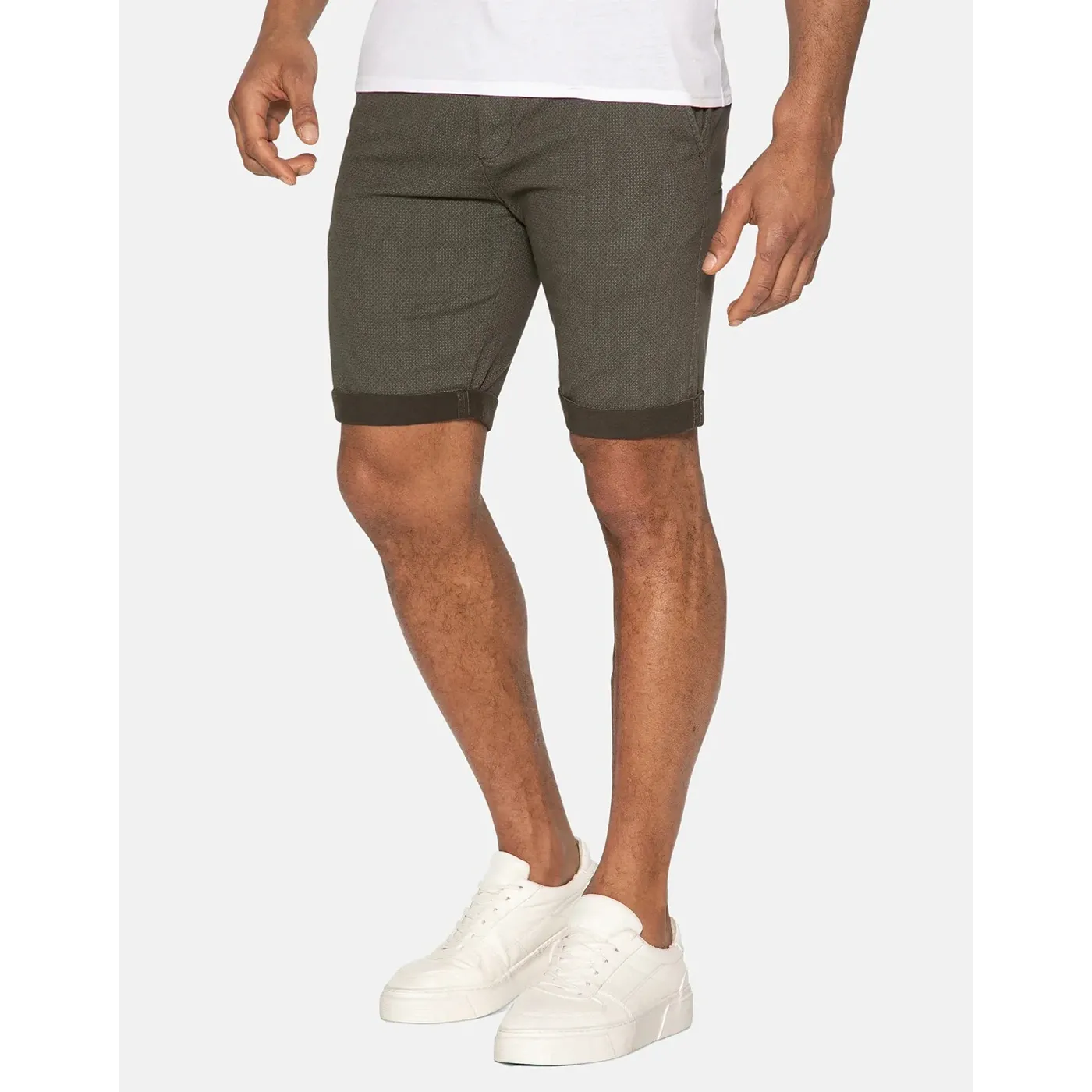 Olive Textured Shorts