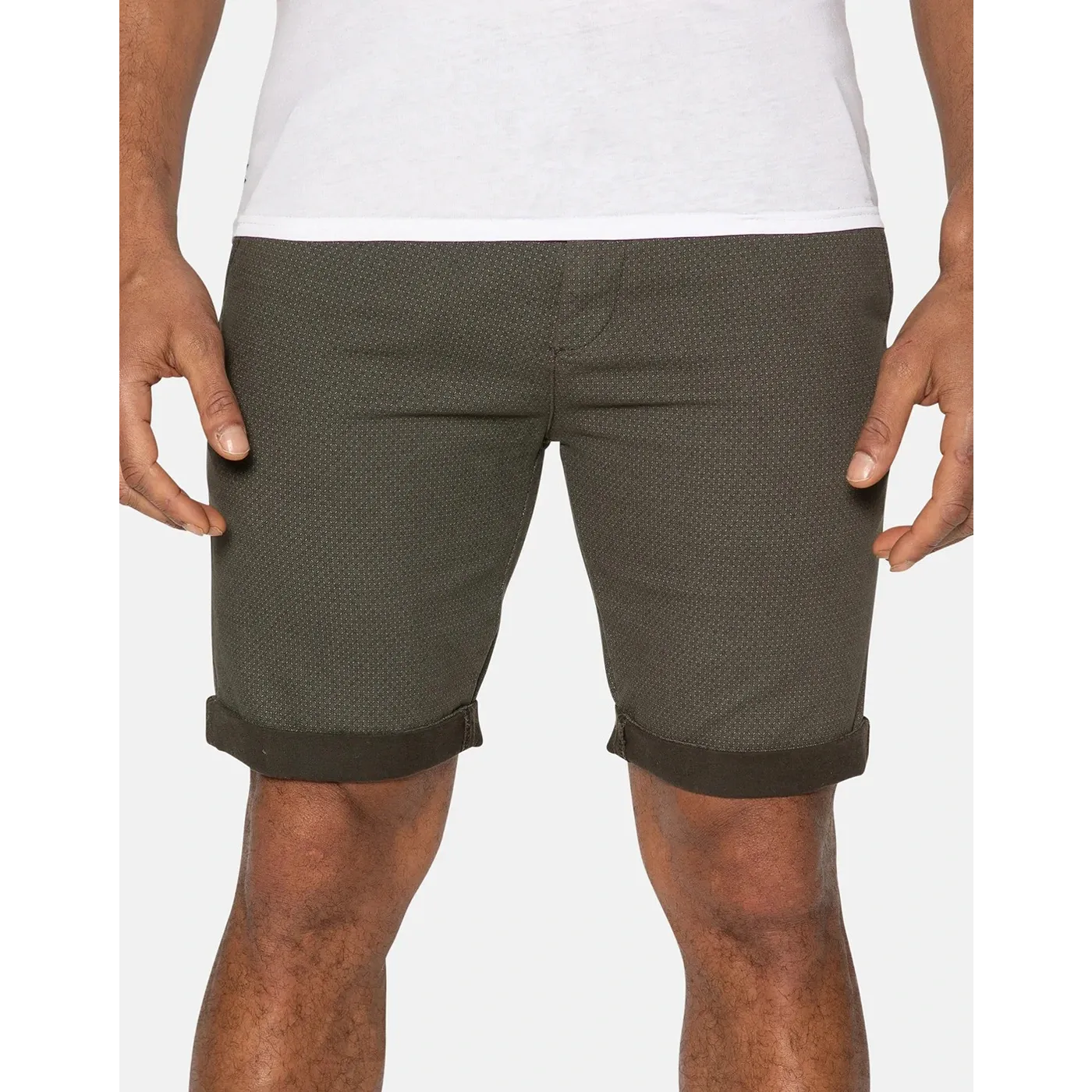 Olive Textured Shorts