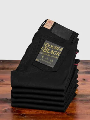 "Anniversary Left Hand Twill - Double Black Edition" 13.75oz Selvedge Denim - Weird Guy Fit