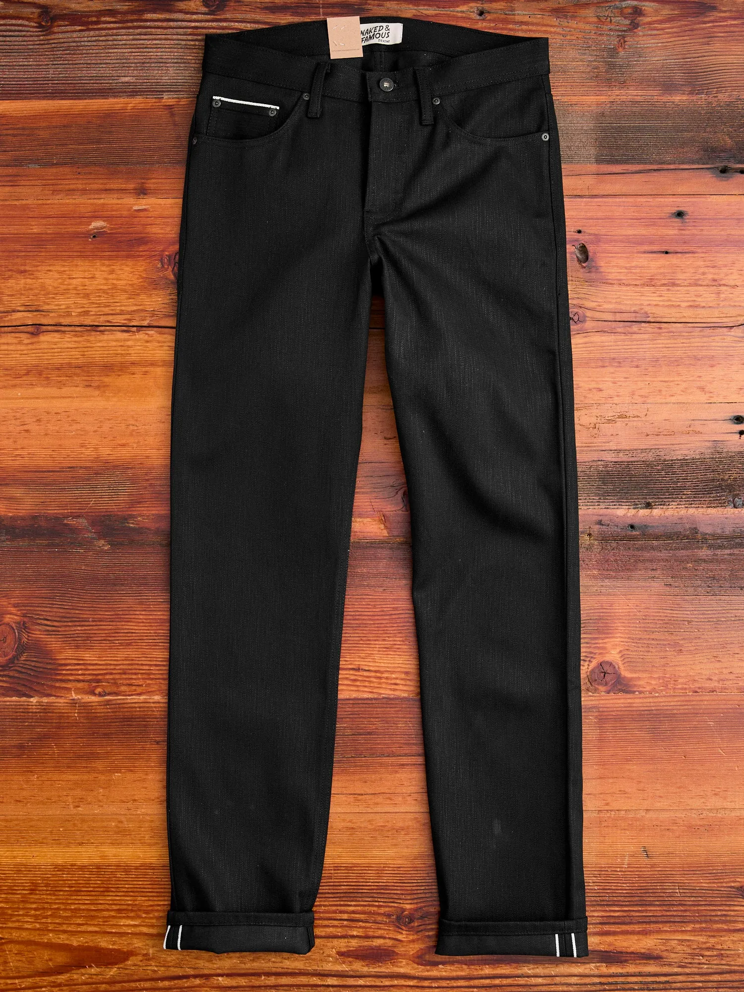 "Anniversary Left Hand Twill - Double Black Edition" 13.75oz Selvedge Denim - Weird Guy Fit